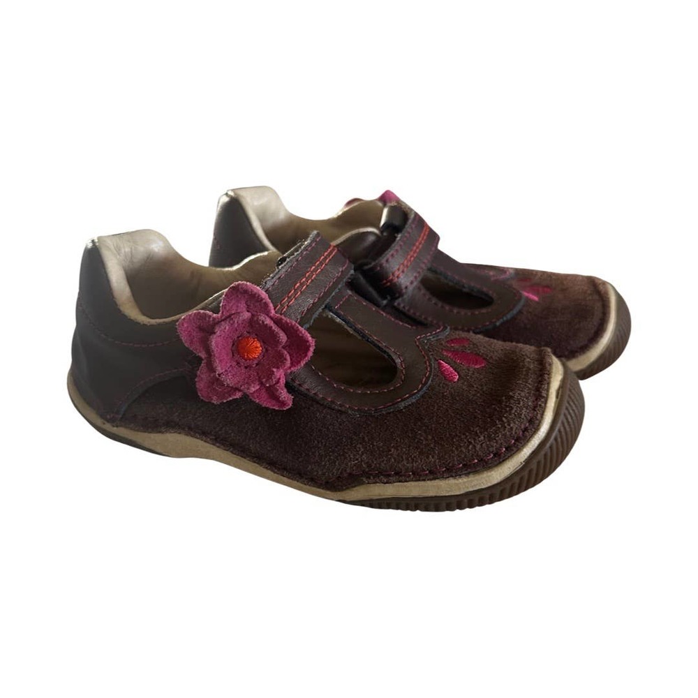 Stride Rite SRtech Teagan Mary Jane Shoes Toddler Girls 7.5 Brown Pink